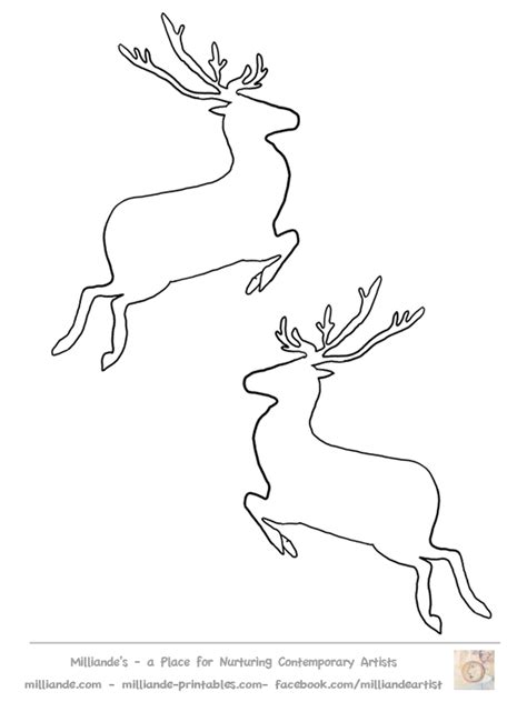 reindeer templates   reindeer templates png images
