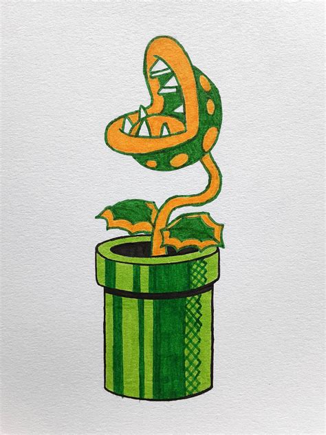 piranha plant with its smb1 palette by crazycreeper529 on deviantart