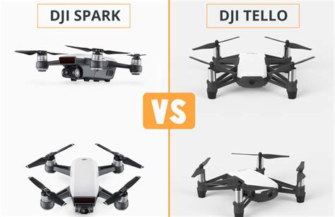 dji tello  dji spark quel est le meilleur mini drone avec camera meilleurs drones