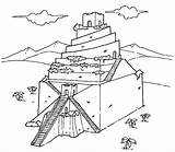 Ziggurat Midisegni Babilonesi Mesopotamia Ziqqurat Schede Crescent Fertile Didattiche Sumer Marduk Egypt Assiri Giochiecolori Dio Dedicata sketch template