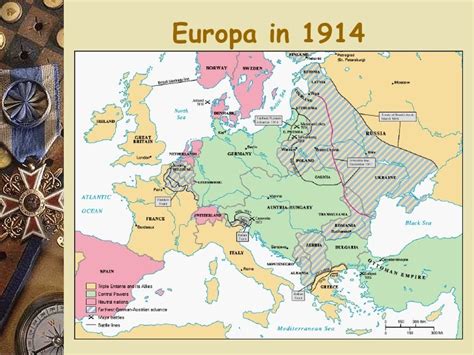 kaart europa eerste wereldoorlog