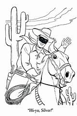 Coloring Ranger Lone Pages Western Sheets Horse Kids West Tonto Color Adult Wild Texas Wayne John Print Printable Movie Adults sketch template