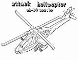 Coloring Helicopter Pages Printable Kids Apache Helicopters Attack Book Military Ah Boys sketch template