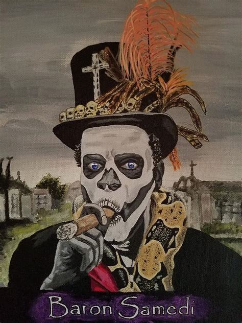 Baron Samedi Painting By Shawn Oleary