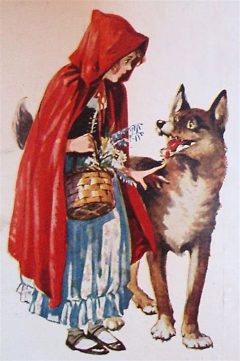 little red window red riding hood wolf red riding hood art