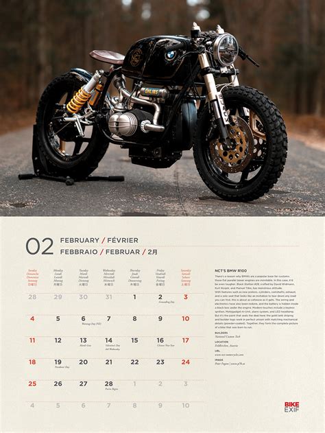 Bike Exif Custom Motorcycle Calendar 2018 Octane Press