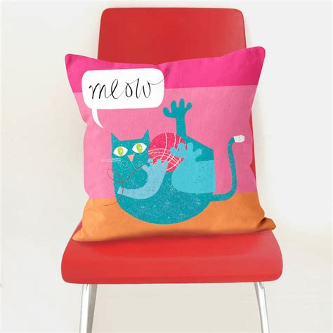 cat cushion by kali stileman publishing
