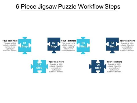 piece jigsaw puzzle workflow steps powerpoint