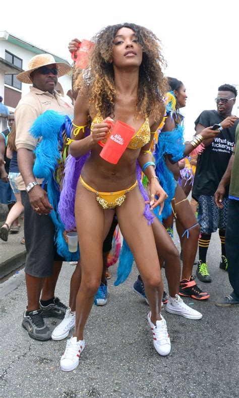 Jourdan Dunn In Bikini At Kadooment Day In Barbados 08 03 2015 Hawtcelebs