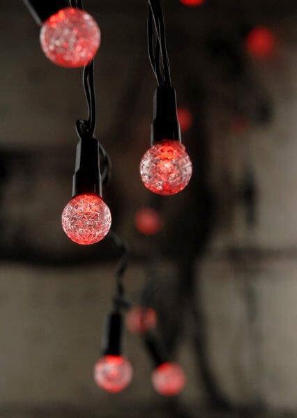 mini accent lights cut glass battery operated red led