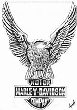 Harley Davidson Logo Eagle Vector Sketch Drawing Drawings Clipart Police Line Cliparts Tattoo Clip Library Motorcycle Clipartbest Bild Deviantart Collection sketch template