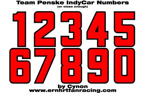 13 Nascar Numbers Font Images Nascar Car Number Fonts