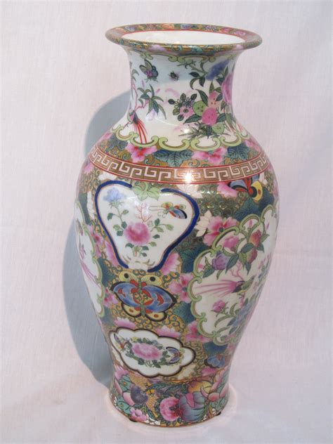 hand decorated oriental vases