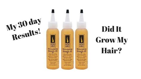 doo gro stimulating growth oil  month update  day results update