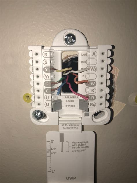 thermostat wiring diagram  wire