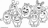 Oddbods Coloring Pages Jeff Puppy Abstract Books sketch template