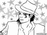 Jackson Michael Coloring Pages Singers Pop sketch template