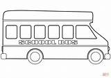Coloring Bus School Printable Pages Template Print Schoolbus Car sketch template