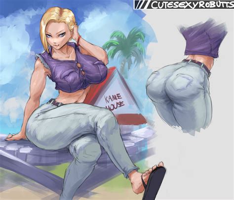 android 18 by cutesexyrobutts hentai foundry