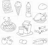 Alimentos Nutritivos sketch template