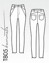 Jeans Drawing Technical Sketch Template High sketch template