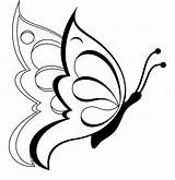 Mariposa Dibujo Sencilla Mariposas sketch template