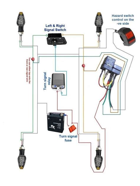 wiring lights  motorcycle battery