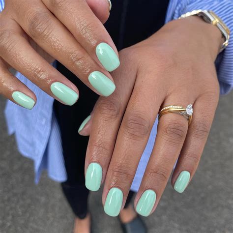 gorgeous mint green nail designs