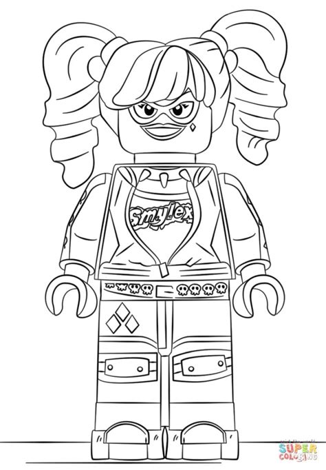 harley quinn coloring pages printable lgo