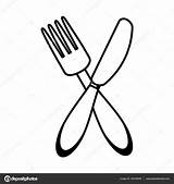 Spoon Drawing Fork Knife Getdrawings Forks Vector Amp Cutlery sketch template