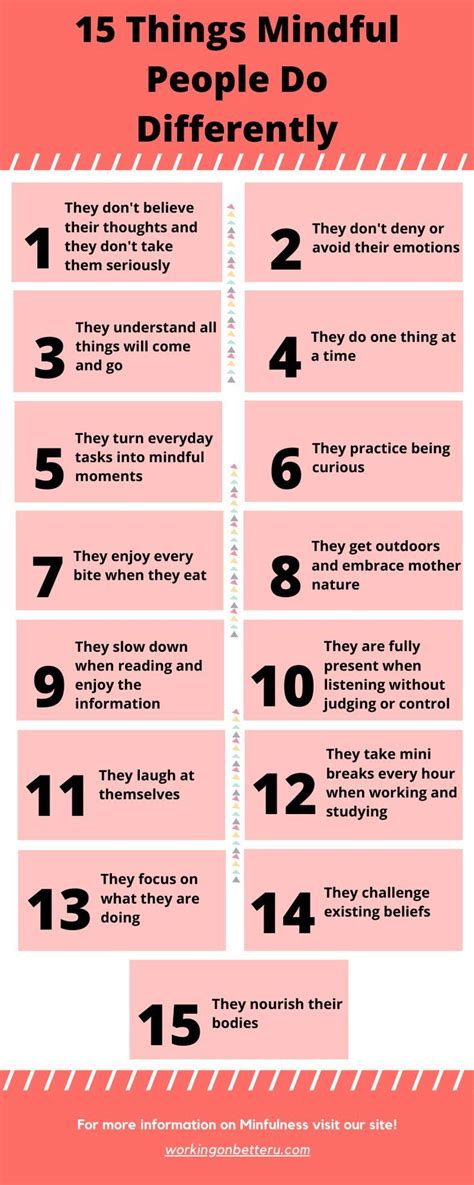 15 Things Mindful People Do Differently Mindfulness Get