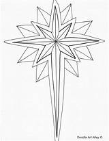 Star Bethlehem Coloring Pages Christmas Nativity Drawing Color Stars Printable Sheet Religious Getdrawings Getcolorings Three Print sketch template