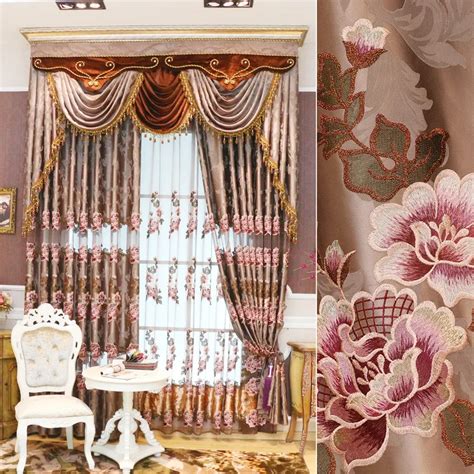 european royal luxury curtains  bedroom window curtains  living