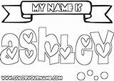 Coloring Name Pages Bubble Letters Names Create Ashley Printable Girl Print Color Own Getcolorings Getdrawings Popular Colorings sketch template