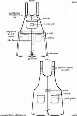Drawing Dungarees Sketch Flat Overalls Technical Paintingvalley Fashion sketch template