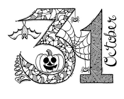 october coloring page  print  color