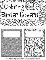 Binder Coloring Covers School Cover Fun Pages Color Teenagers Perfect These They So Choose Board Teacherspayteachers sketch template