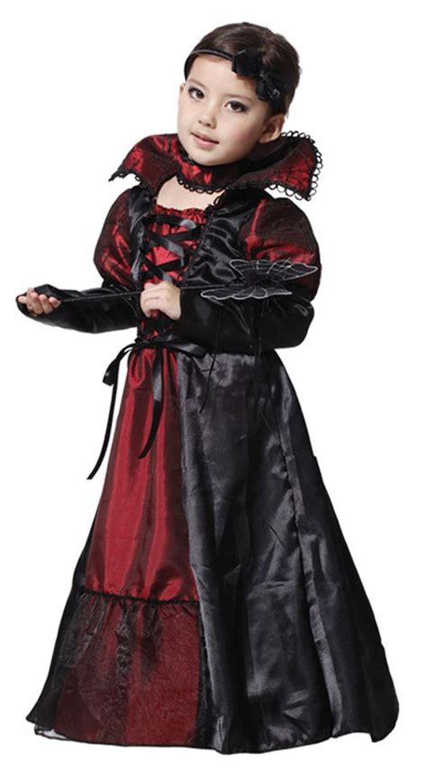 Jente Halloween Vampyr Kostyme Festkjole Barn
