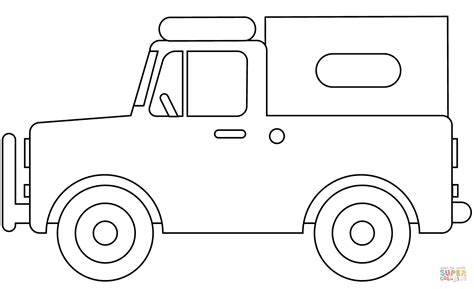 ausmalbild safari jeep ausmalbilder kostenlos zum ausdrucken