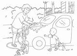 Car Wash Coloring Pages Caillou Father Printable Son Sheet Drawing Colouring Getdrawings Getcolorings Color Fun Chọn Bảng Print sketch template