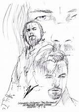 Leonardo Dicaprio Drawing Getdrawings sketch template