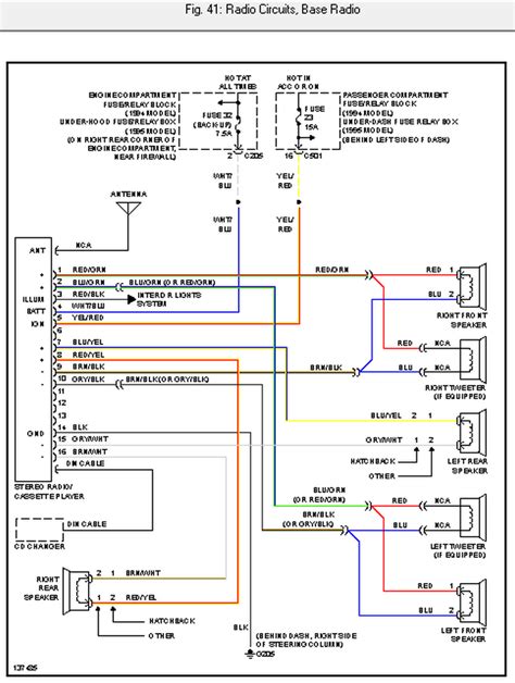 wireing diagram  honda radio   civic