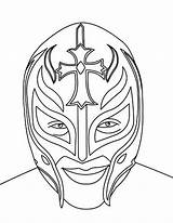 Rey Mysterio Coloring Wwe Pages Wrestling Mask Printable Drawing Belt Face Wrestler Sketch Kalisto Print Cena John Color Championship Book sketch template