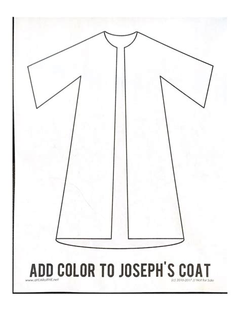printable joseph coat template