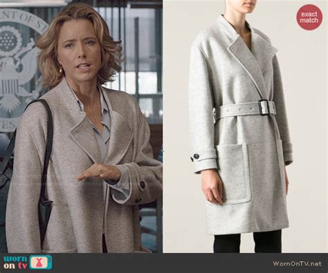 Wornontv Elizabeth’s Grey Coat On Madam Secretary Téa Leoni