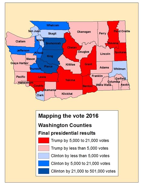 elway poll washington trump counties clinton counties
