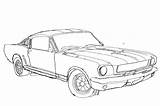 Mustang Template sketch template