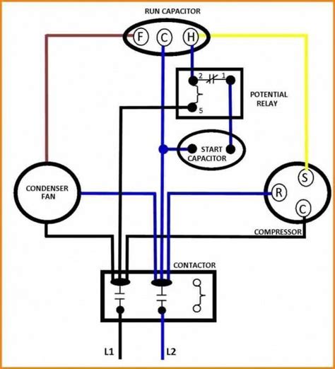 capacitors  compressor wiring diagram hvac compressor ac capacitor air compressor motor