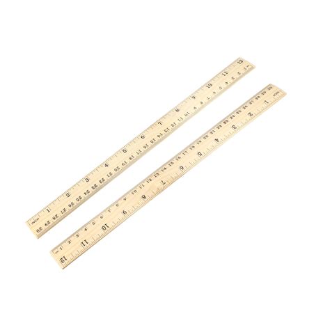 wood ruler cm   double scale measuring tool  office pcs