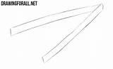 Tongs Draw Drawingforall Rectangles Converge Narrow Point Long Two First sketch template